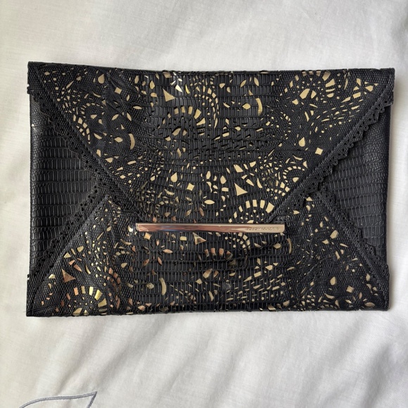 BCBG Clutch Gold and Black - Picture 4 of 4